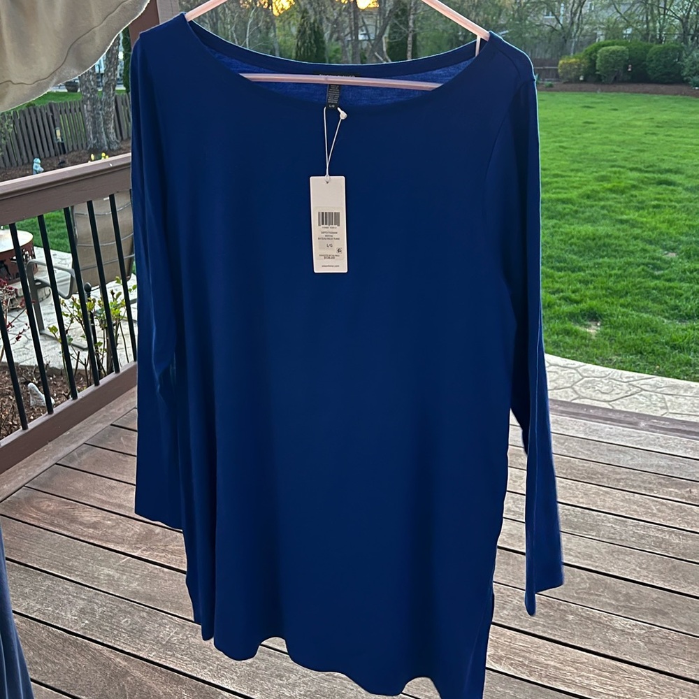 Eileen Fisher Blue Oversized Tunic NWT